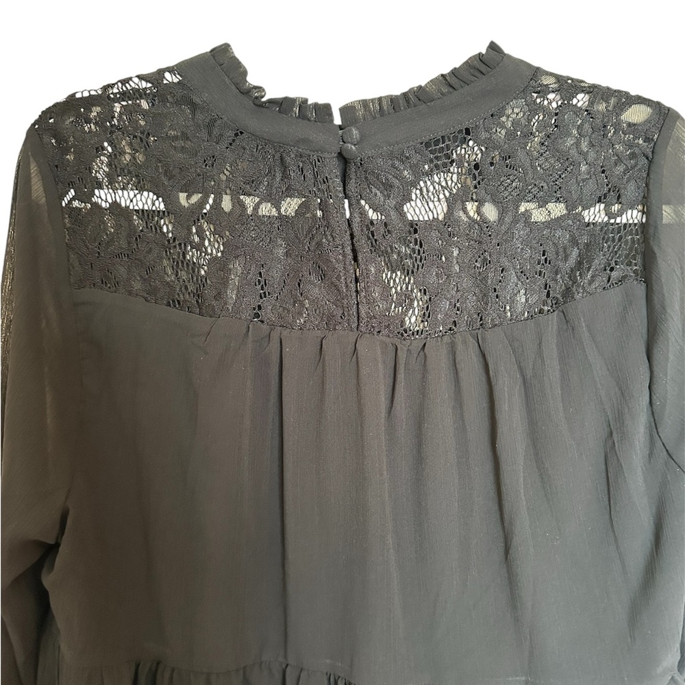 Torrid Lace with Chiffon Overlay Blouse NWT - Picture 12 of 12